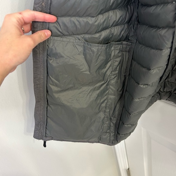 32 Degree Heat Black Ultra Light Full Zip Puffer Jacket Men’s Size M Gray Down - Picture 7 of 10